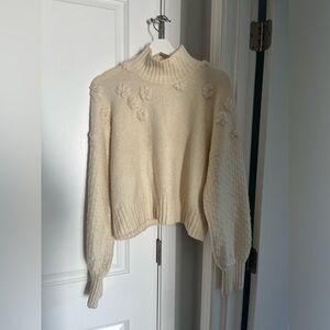 Jessica Simpson floral appliqué sweater